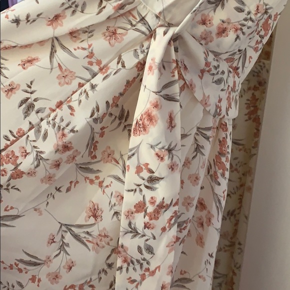 SHEIN Floral wrap dress with flutter sleeve - Picture 7 of 10